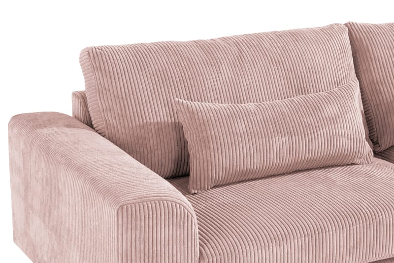 Copenhagen 3-seters Manchestersofa - Rosa - Møbler - Sofaer - Sofa 3 seter