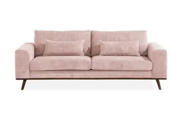 Copenhagen 3-seters Manchestersofa - Rosa - Møbler - Sofaer - Sofa 3 seter