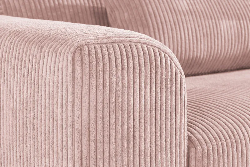 Copenhagen 3-seters Manchestersofa - Rosa - Møbler - Sofaer - Sofa 3 seter