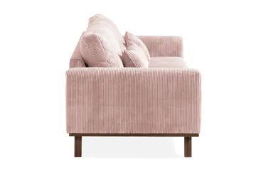 Copenhagen 3-seters Manchestersofa - Rosa - Møbler - Sofaer - Sofa 3 seter