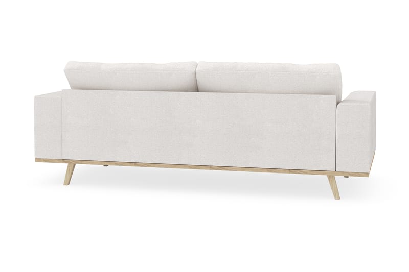 Copenhagen 3-seters Sofa i Bouclé - Hvit - Møbler - Sofaer - Sofa 3 seter