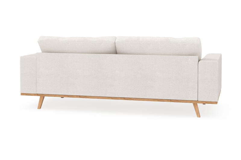 Copenhagen 3-seters Sofa i Bouclé - Hvit - Møbler - Sofaer - Sofa 3 seter