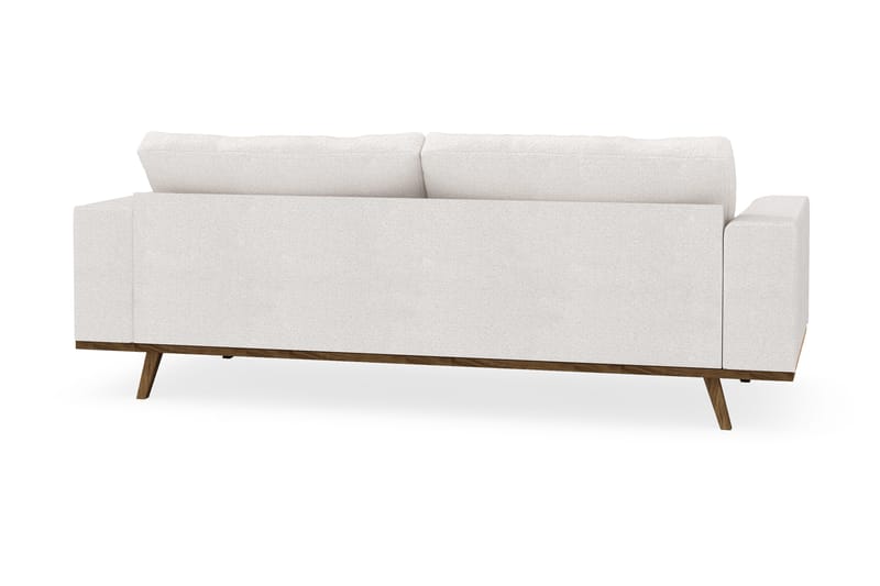 Copenhagen 3-seters Sofa i Bouclé - Hvit - Møbler - Sofaer - Sofa 3 seter
