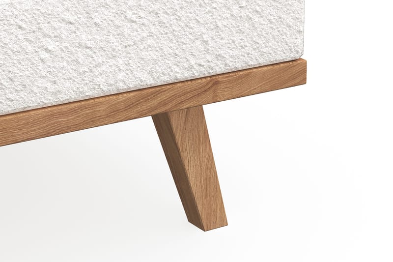 Copenhagen 3-seters Sofa i Bouclé - Hvit - Møbler - Sofaer - Sofa 3 seter