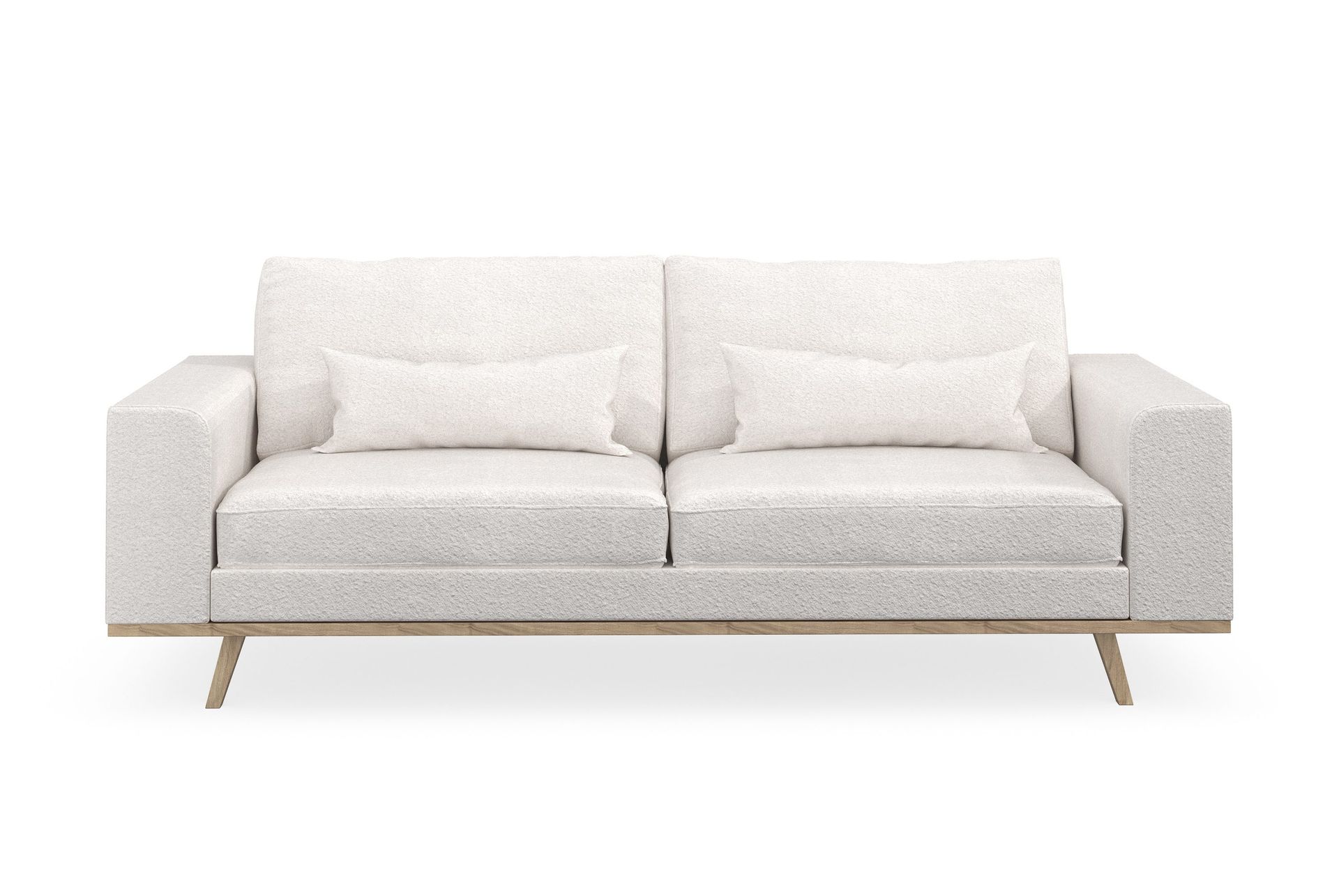 Copenhagen 3-seters Sofa i Bouclé - Hvit