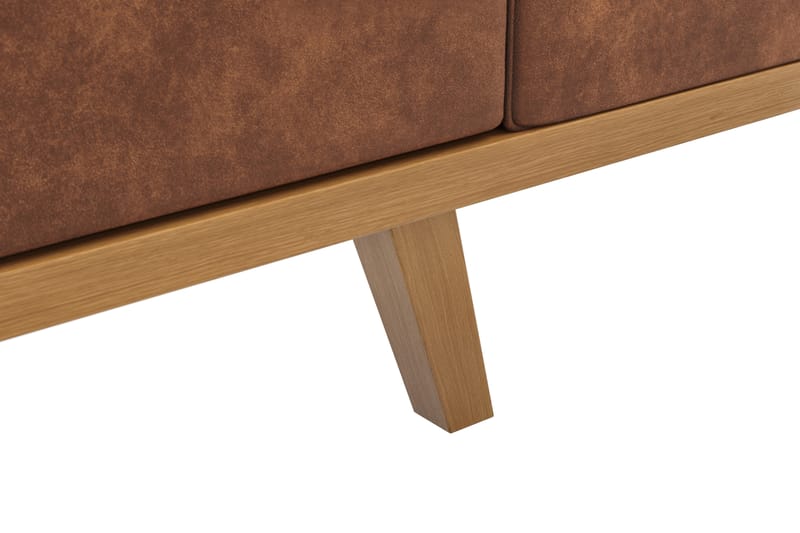 Copenhagen 3-seters Sofa i Kunstlær - Brun - Møbler - Sofaer - Sofa 3 seter