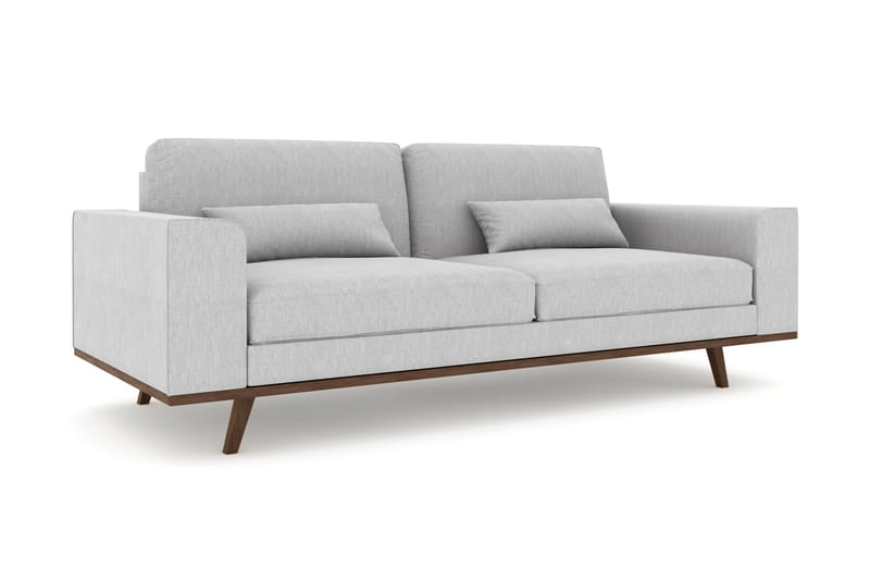 Copenhagen 3-seters Stoffsofa - Grå - Møbler - Sofaer - Sofa 3 seter