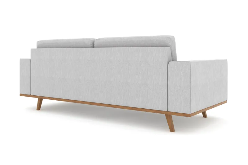 Copenhagen 3-seters Stoffsofa - Lys grå - Møbler - Sofaer - Sofa 3 seter