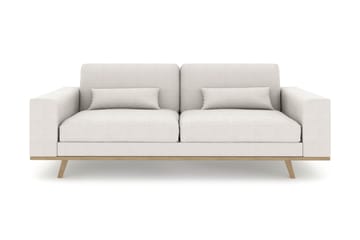 Copenhagen 3-seters Stoffsofa - Lys grå - Møbler - Sofaer - Sofa 3 seter