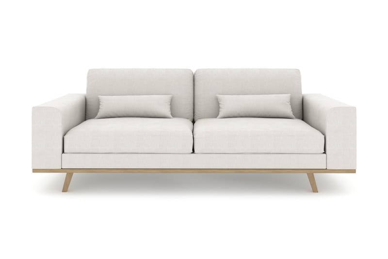 Copenhagen 3-seters Stoffsofa - Lys grå - Møbler - Sofaer - Sofa 3 seter