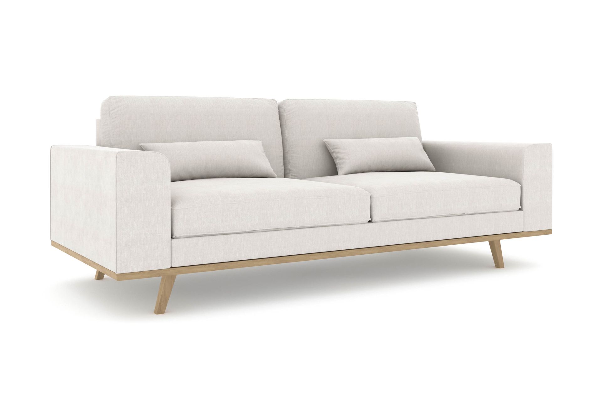 Copenhagen 3-seters Stoffsofa - Lys grå - Møbler - Sofaer - Sofa 3 seter