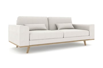Copenhagen 3-seters Stoffsofa - Lys grå - Møbler - Sofaer - Sofa 3 seter