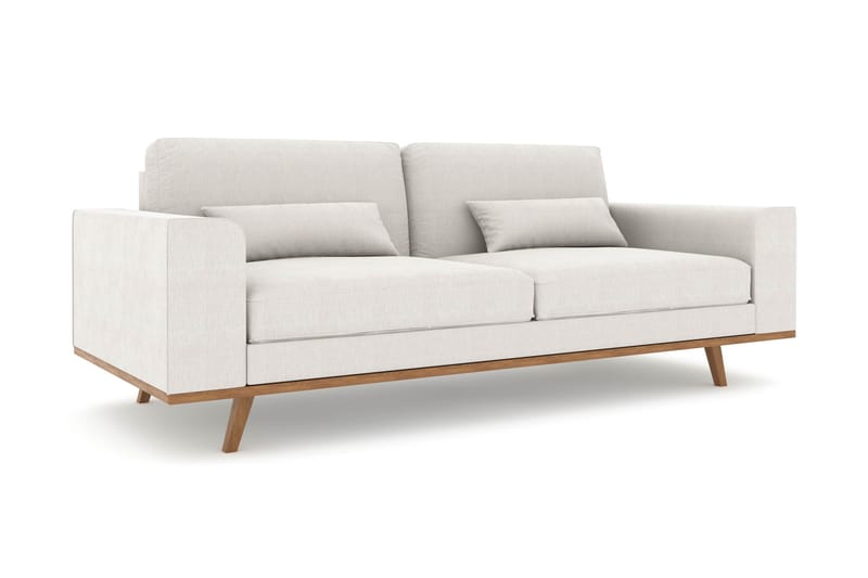 Copenhagen 3-seters Stoffsofa - Lys grå - Møbler - Sofaer - Sofa 3 seter