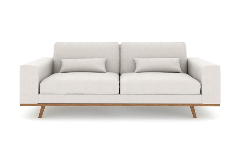 Copenhagen 3-seters Stoffsofa - Lys grå - Møbler - Sofaer - Sofa 3 seter