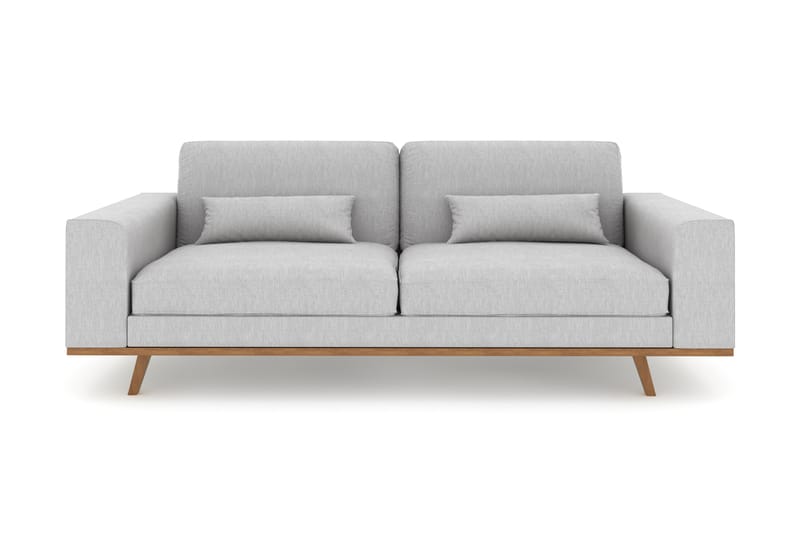 Copenhagen 3-seters Stoffsofa - Lys grå - Møbler - Sofaer - Sofa 3 seter