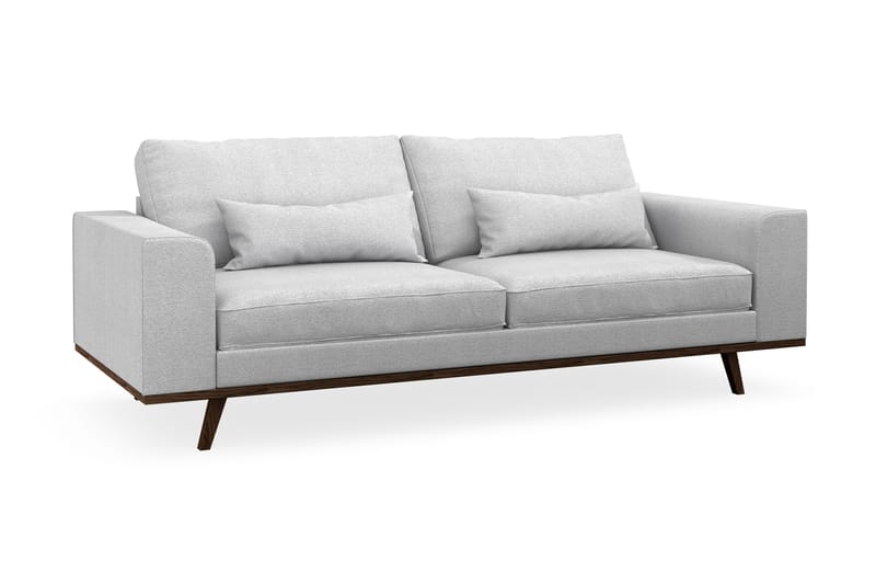 Copenhagen 3-seters Stoffsofa - Lys grå - Møbler - Sofaer - Sofa 3 seter