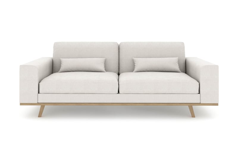 Copenhagen 3-seters Stoffsofa - Lys grå - Møbler - Sofaer - Sofa 3 seter