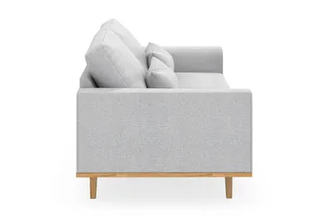 Copenhagen 3-seters Stoffsofa - Lys grå - Møbler - Sofaer - Sofa 3 seter