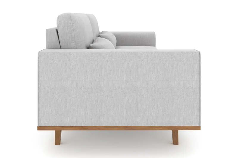 Copenhagen 3-seters Stoffsofa - Lys grå - Møbler - Sofaer - Sofa 3 seter