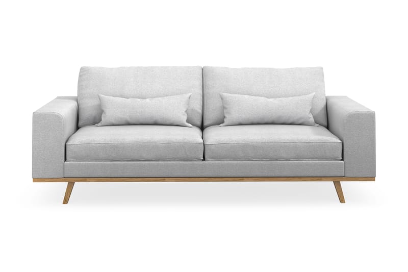Copenhagen 3-seters Stoffsofa - Lys grå - Møbler - Sofaer - Sofa 3 seter