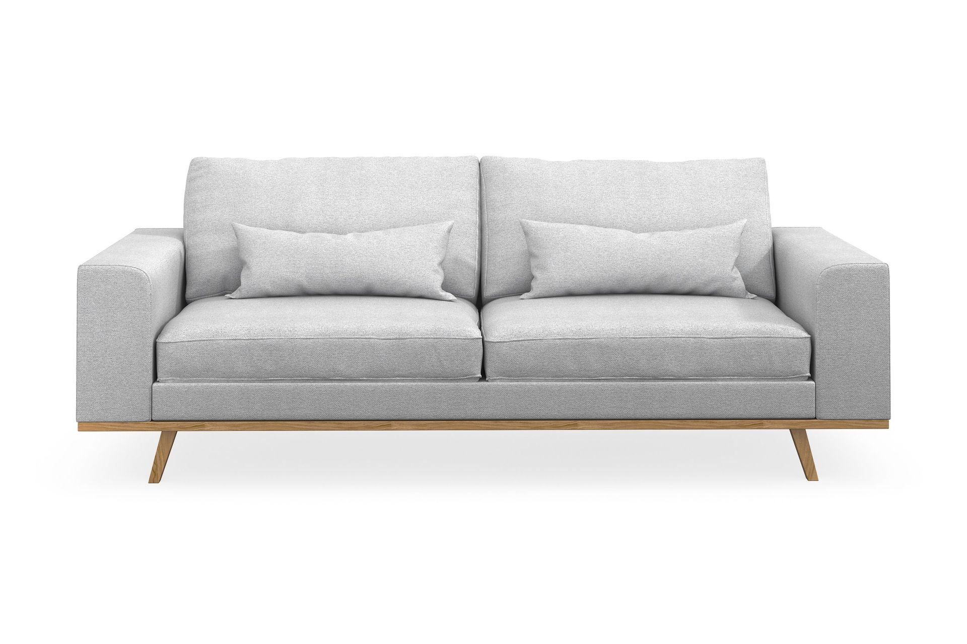 Copenhagen 3-seters Stoffsofa - Lys grå