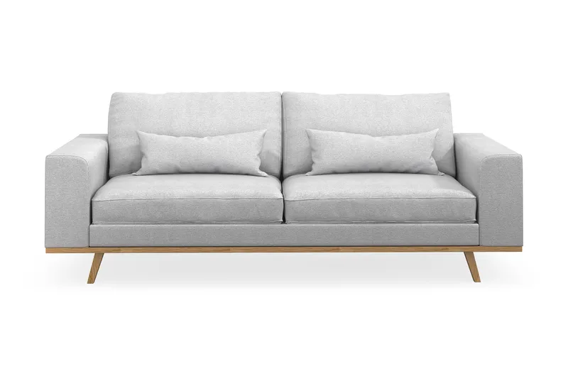 Copenhagen 3-seters Stoffsofa - Lys grå - Møbler - Sofaer - Sofa 3 seter