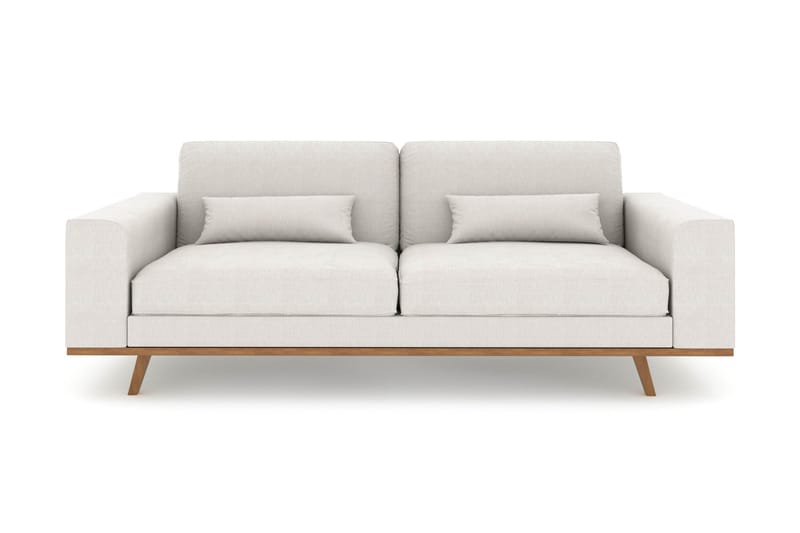 Copenhagen 3-seters Stoffsofa - Lys grå - Møbler - Sofaer - Sofa 3 seter