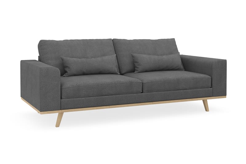 Copenhagen 3-seters Stoffsofa - Mørk grå - Møbler - Sofaer - Sofa 3 seter