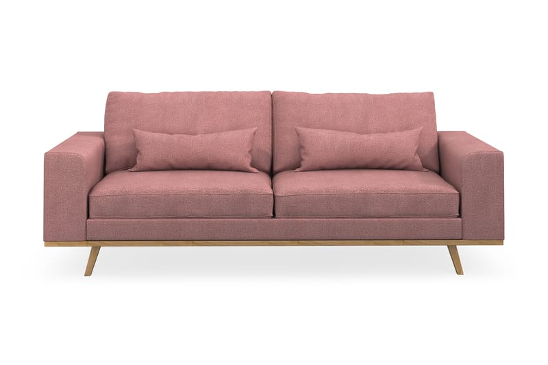 Copenhagen 3-seters Stoffsofa - Rosa - Møbler - Sofaer - Sofa 3 seter