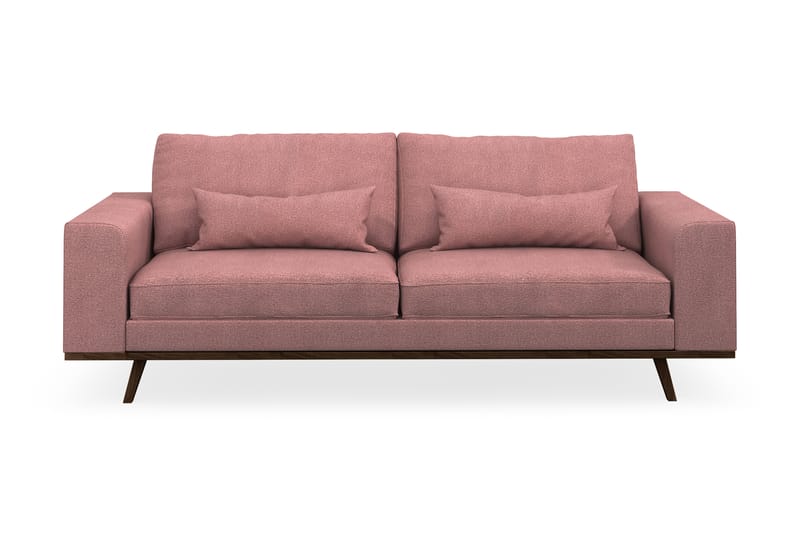 Copenhagen 3-seters Stoffsofa - Rosa - Møbler - Sofaer - Sofa 3 seter