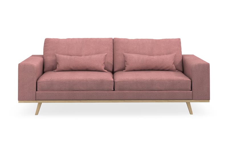 Copenhagen 3-seters Stoffsofa - Rosa - Møbler - Sofaer - Sofa 3 seter