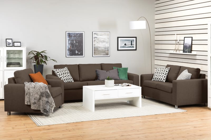 Crazy 3-seters Stoffsofa - Brun - Møbler - Sofaer - Sofa 3 seter