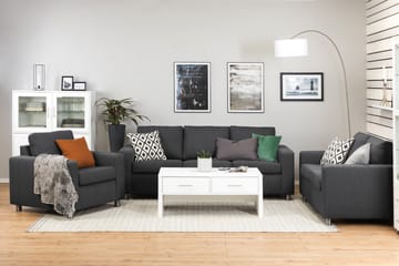 Crazy 3-seters Stoffsofa - Mørk grå - Møbler - Sofaer - Sofa 3 seter