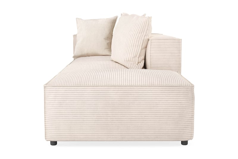 Cubo 3-seters Dyp Modulsofa + Fotskammel i Manchester - Beige - Møbler - Sofaer - Sofa 3 seter