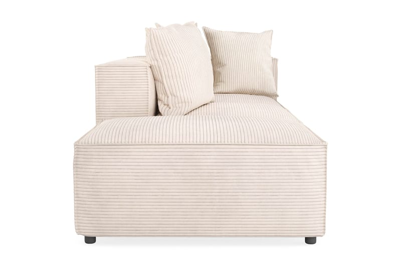 Cubo 3-seters Dyp Modulsofa + Fotskammel i Manchester - Beige - Møbler - Sofaer - Sofa 3 seter