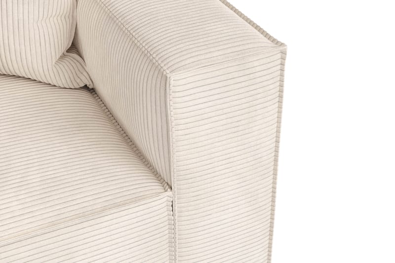 Cubo 4-seters Dyp Modulsofa i Manchester - Beige - Møbler - Sofaer - Sofa 3 seter