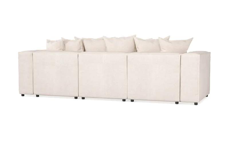Cubo 4-seters Dyp Modulsofa i Stoff - Beige - Møbler - Sofaer - Sofa 3 seter