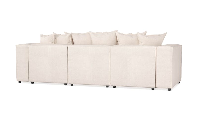 Cubo 4-seters Dyp Modulsofa i Stoff - Beige - Møbler - Sofaer - Sofa 3 seter