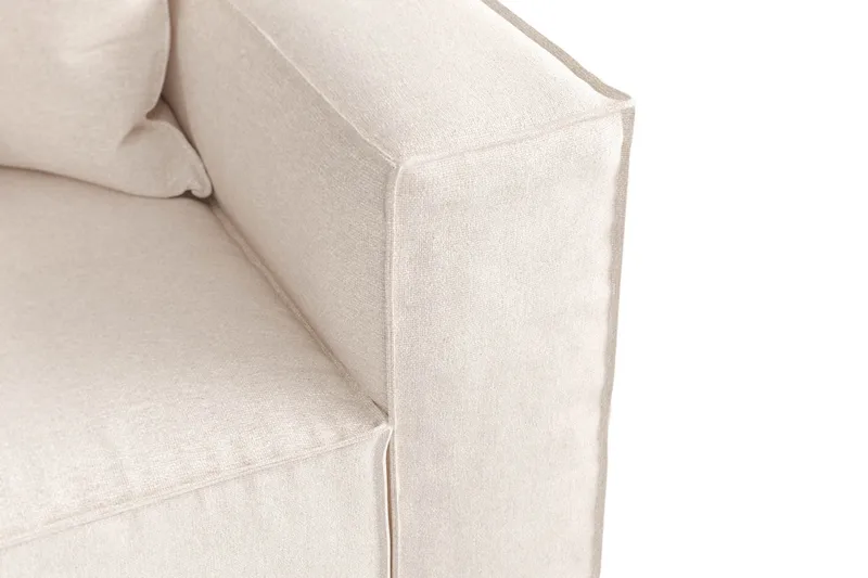 Cubo 4-seters Dyp Modulsofa i Stoff - Beige - Møbler - Sofaer - Sofa 3 seter