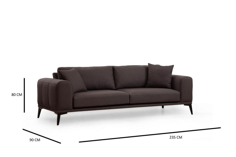 Daler Sofa 3-seter - Grå - Møbler - Sofaer - Sofa 3 seter