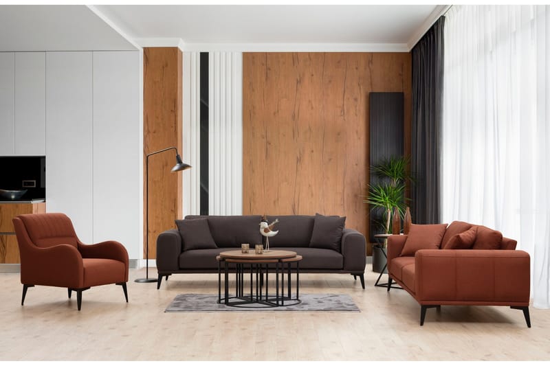 Daler Sofa 3-seter - Grå - Møbler - Sofaer - Sofa 3 seter