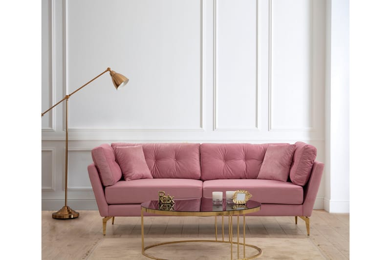 Dorval Sofa 3-seter - Rosa - Møbler - Sofaer - Sofa 3 seter