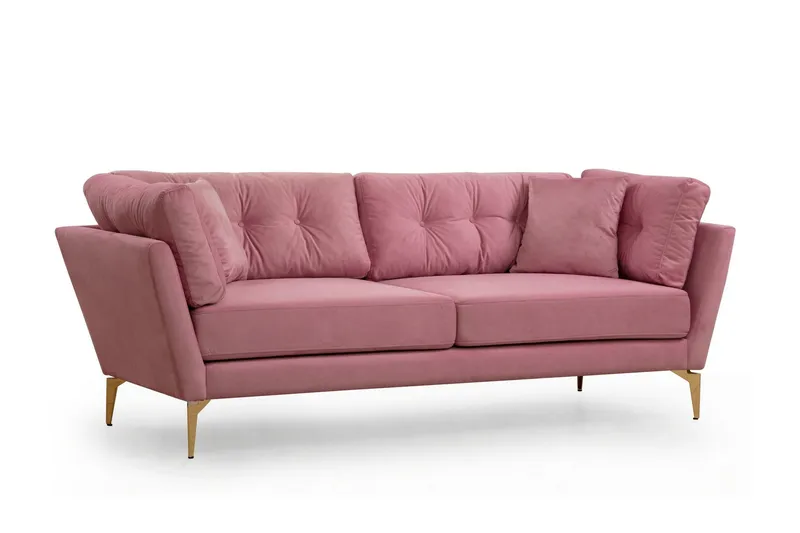 Dorval Sofa 3-seter, Rosa