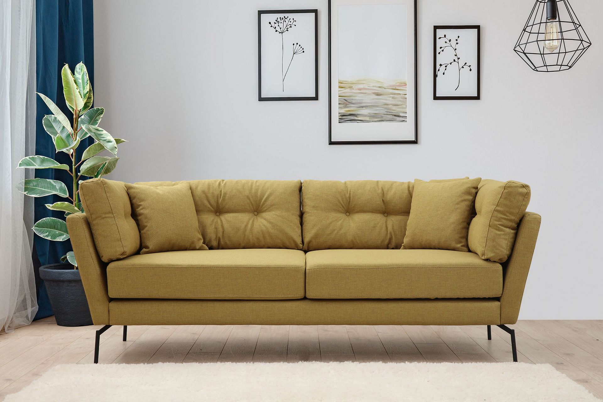 Dorval Sofa 3-seters - Grønn - Møbler - Sofaer - Sofa 3 seter