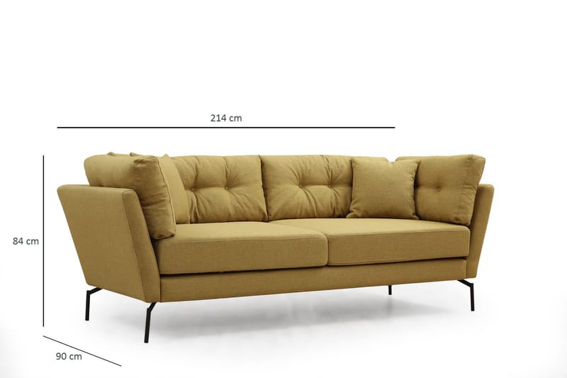 Dorval Sofa 3-seters - Grønn - Møbler - Sofaer - Sofa 3 seter