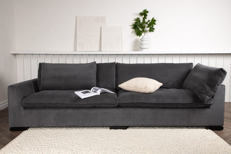 Durham 3-seters Sofa - Mørkegrå Manchester - Møbler - Sofaer - Sofa 3 seter