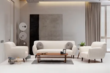 Ennadai Sofa 3-seters - Beige - Møbler - Sofaer - Sofa 3 seter