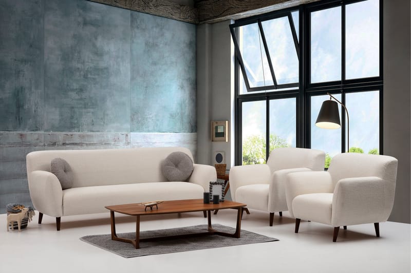 Ennadai Sofa 3-seters - Beige - Sofa 3 seter