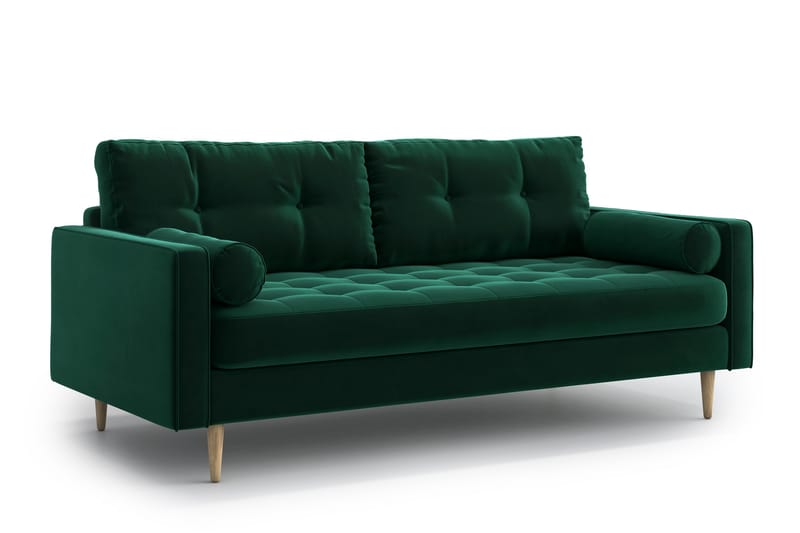 Esmeralde 3-seter Sofa - Grønn - Sofa 3 seter