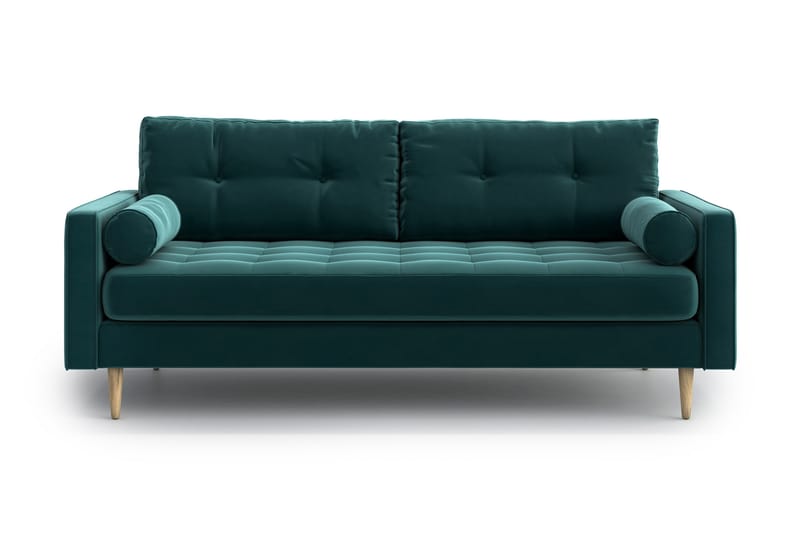 Esmeralde 3-seter Sofa - Turkis - Sofa 3 seter